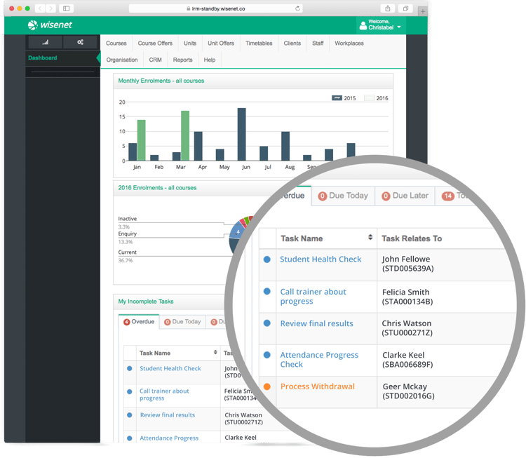 online enrolment reporting