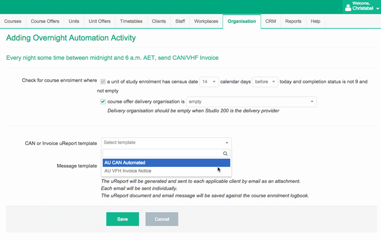 automate student enrolment