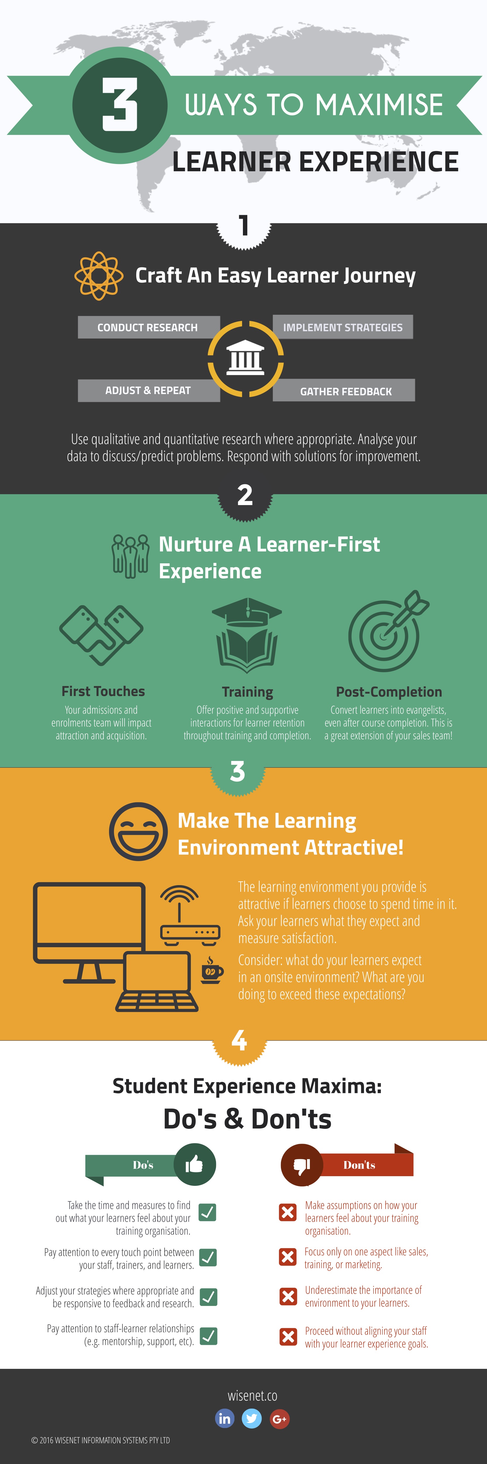 maximise learner experience