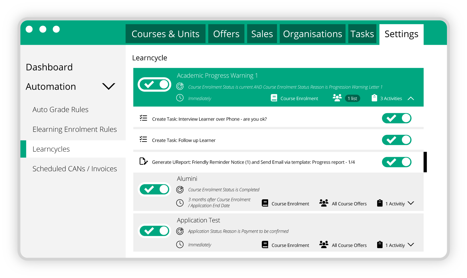 Learncycle screenshot