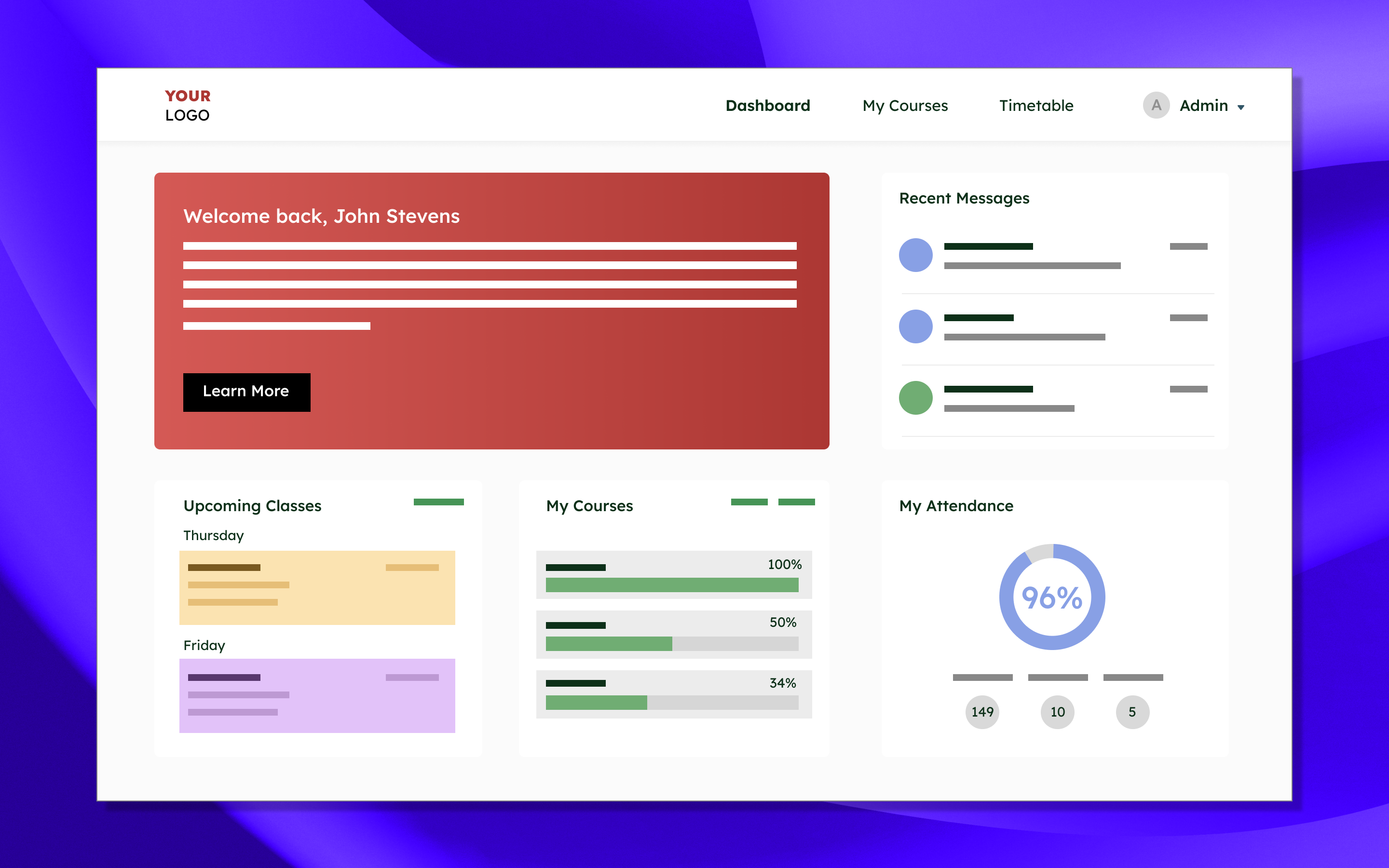 New Learner App slide 1